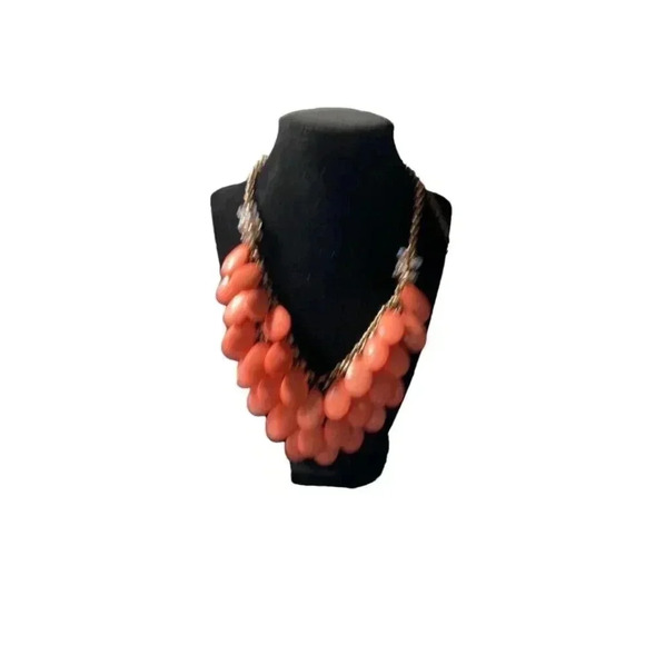 J.Crew 25” peach Teardrop necklace-hook closure - Picture 1 of 4